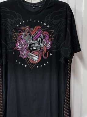 Affliction Toxic Earth Black Label Shirt XXL NWOT New Without Tags